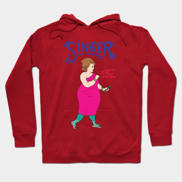 Singer Night Hoodie by Music Lover